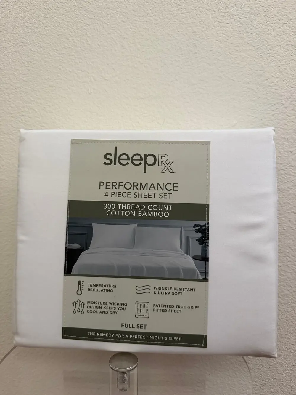 New bamboo blend white sheet set full - Picture 1 of 3